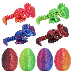 FRVTJS dinosaur egg set 4pcs box showing four colorful eggs for imaginative play.