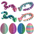 FRVTJS Salamander Egg Set front view shows four colorful eggs for imaginative play.