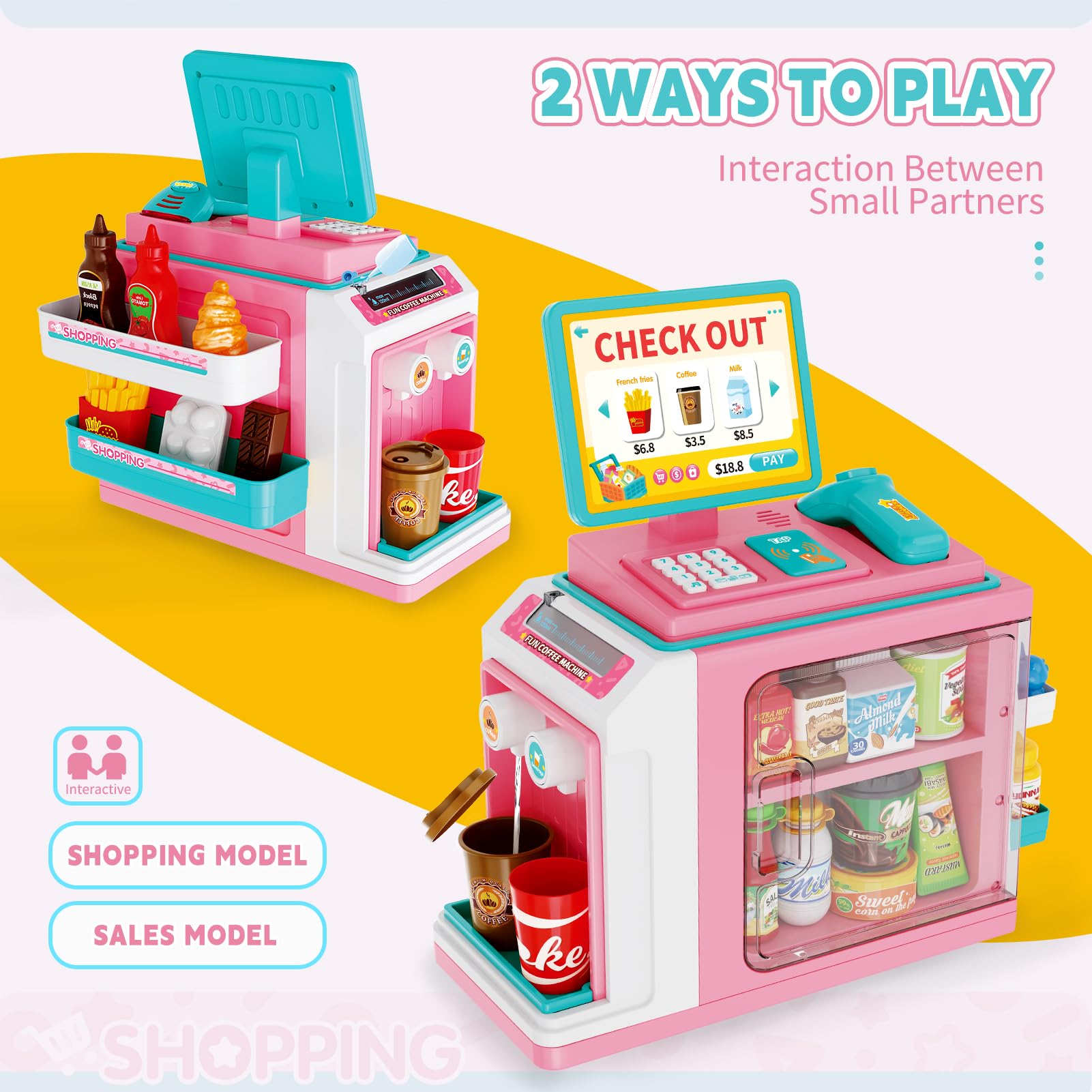 FS Kids Pretend Play Store Set play money and cards for creative math and social play