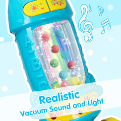 FS toy features ball popping action for interactive fun.