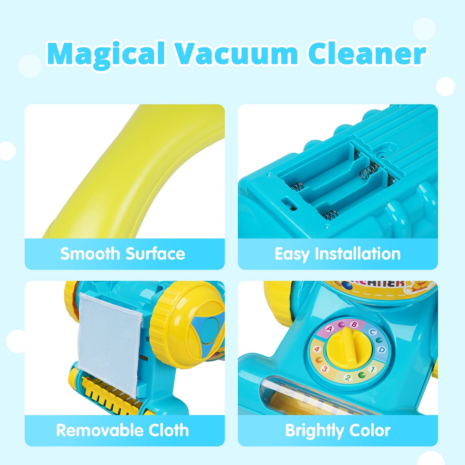 FS vacuum toy made from durable, safe ABS plastic.