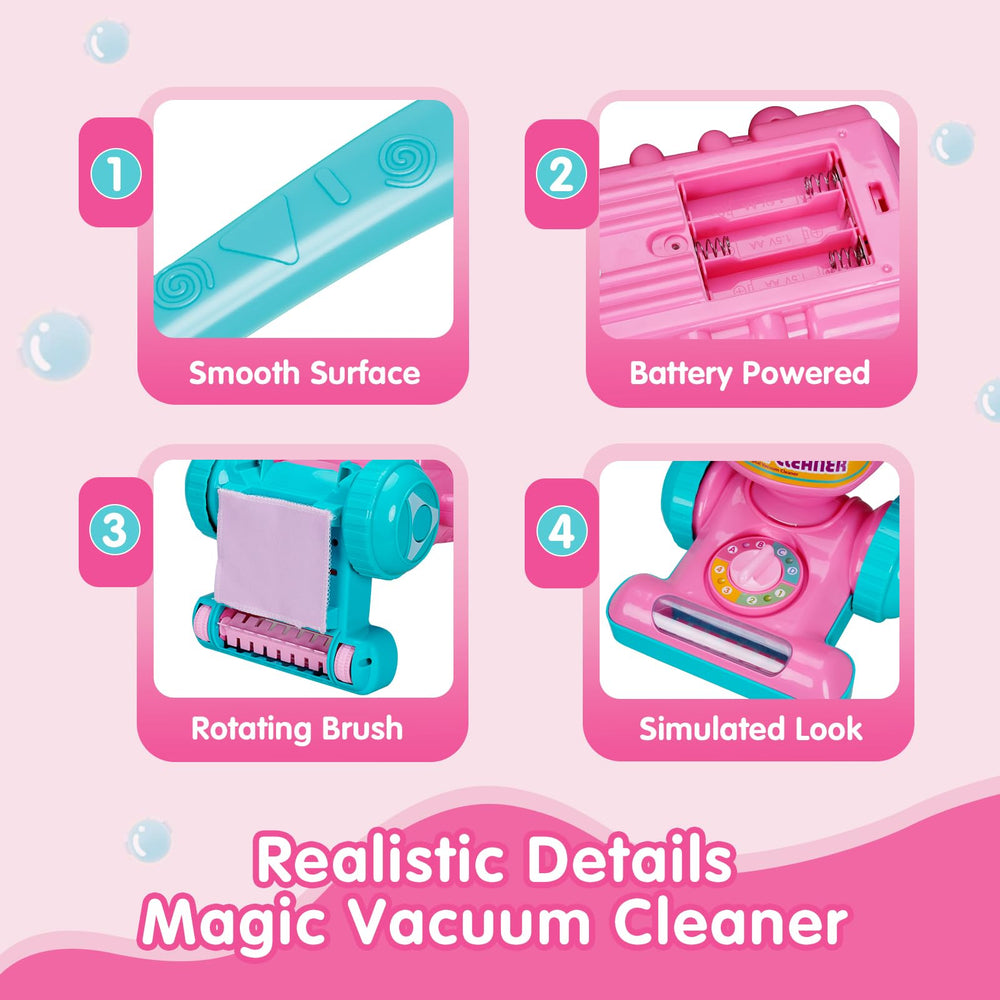 FS Kids Vacuum Toy durable-ABS plastic ensures safety and long-lasting playtime