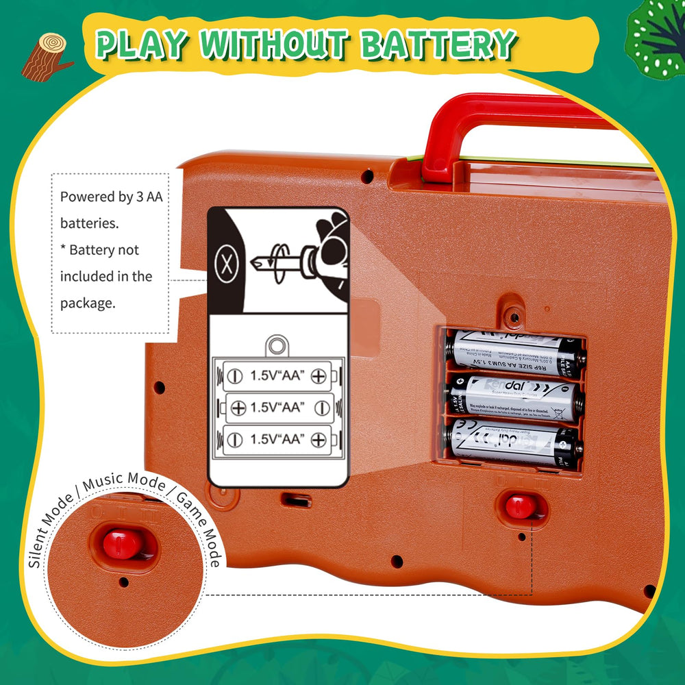 FS Pop Up Toy three play modes display for silent, music, or game play