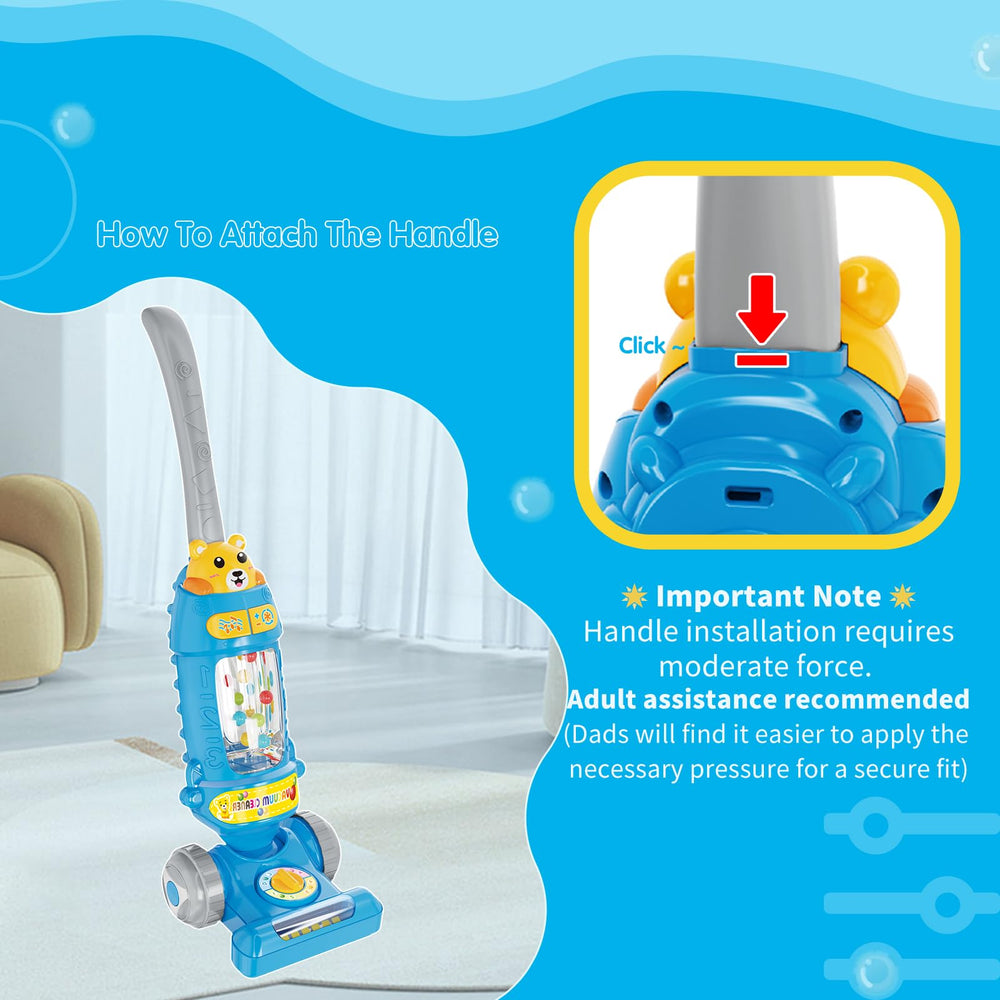 FS Toddler Vacuum Toy with rounded edges for safe play