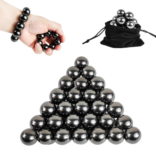 FSFHSJ 28-piece magnet stones balls pack on desk with vibrant colors for focus