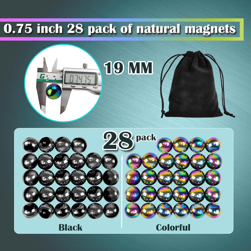 FSFHSJ magnet stones balls on a work desk, aids tactile focus and dexterity