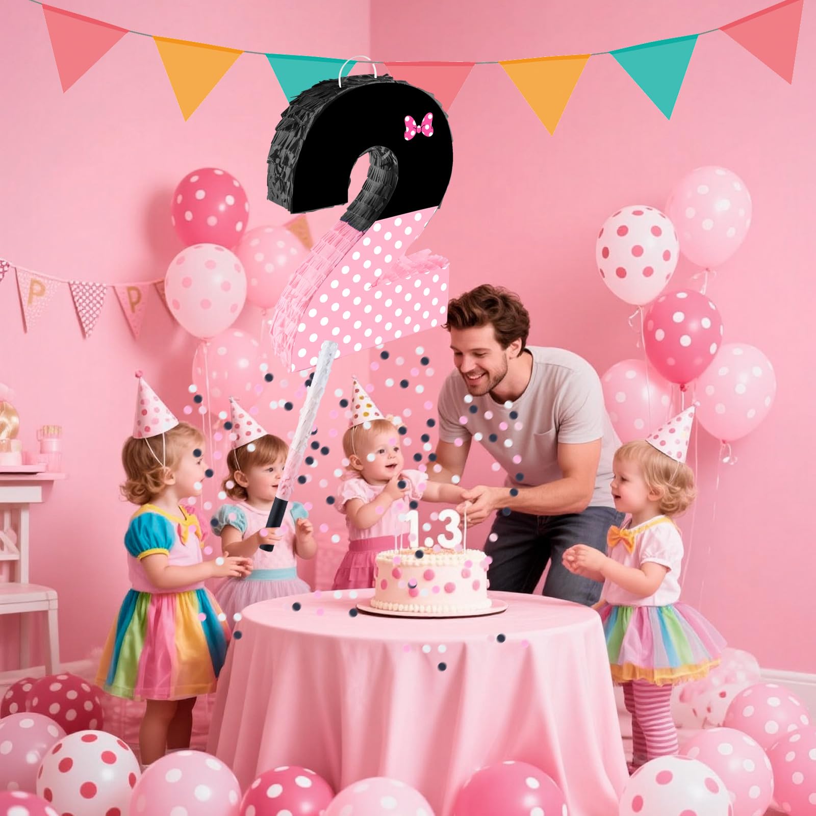 Fsnjcz sturdy hanging ring for easy pinata display