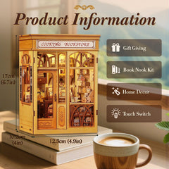 Fsolis Book Nook Kit assembly parts designed for beginner crafters
