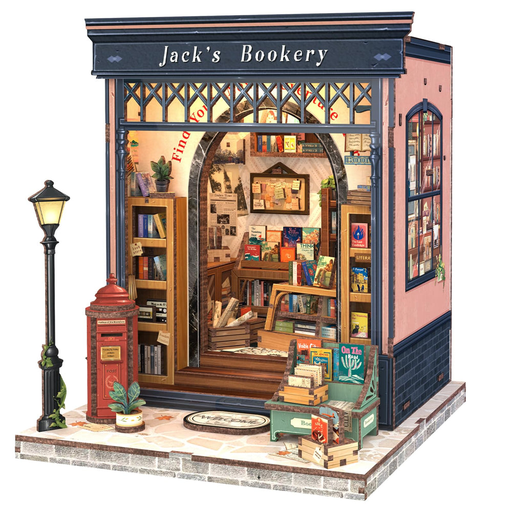 Fsolis Book Nook Kit assembly pieces for a hands-on crafting project