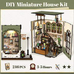 Fsolis Book Nook Kit assembly step—guided setup for beginners.