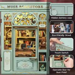 Fsolis Book Nook Kit assembly for beginners supporting a mindful craft project