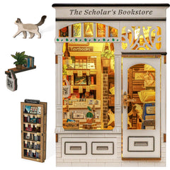 Fsolis Book Nook Kit diorama scene adds cozy shelf charm.