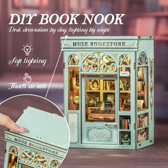 Fsolis Book Nook Kit ready-to-display shelf decor after completion