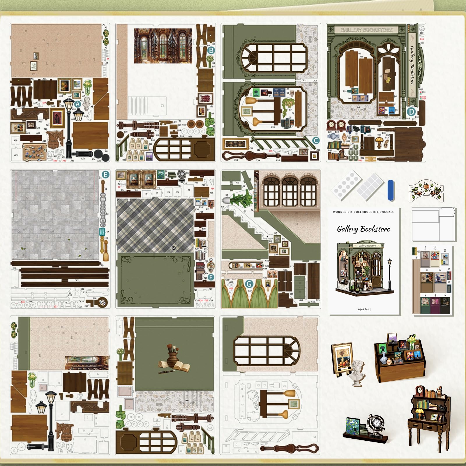 Fsolis Book Nook Kit gift ready—perfect present for readers.