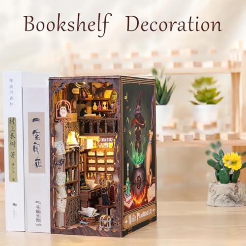Fsolis Book Nook Kit potion vials add magical detail.