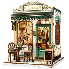 Fsolis Book Nook Kit Sunny Cafe front view for a cozy reading corner