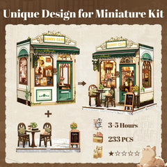 Fsolis Book Nook Kit Sunny Cafe in-progress setup for beginners
