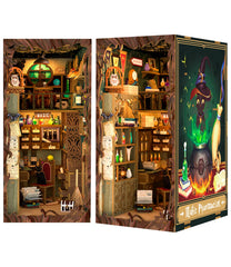 Fsolis Book Nook Kit wood pieces for precise, durable assembly.