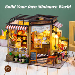 Fsolis Julia Bakery miniature furniture detail, wood textures enhance realism