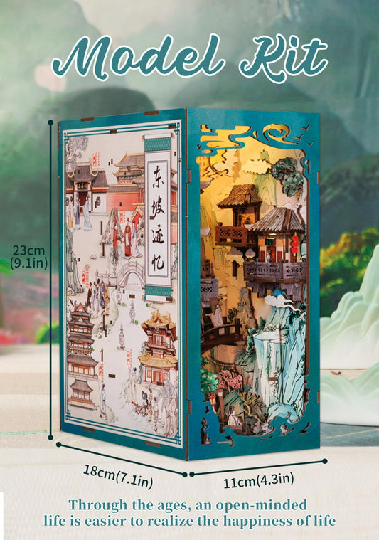 Fsolis Book Nook Kit wooden pieces show laser-cut precision for durable parts