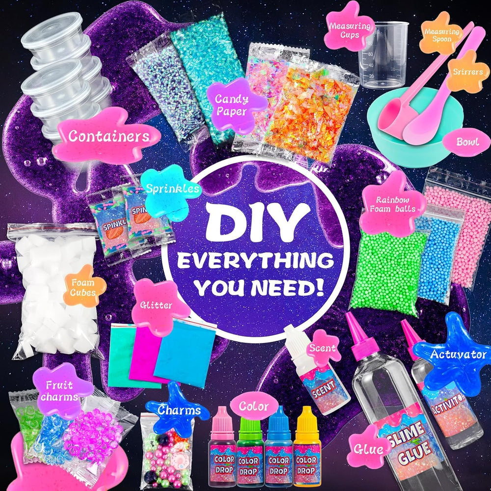 fsutvitg Ice Screen Cake Slime jar showcases sparkling layers perfect for party favors