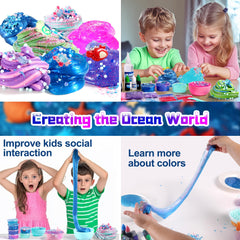 fsutvitg ocean slime kit glitter close-up showcases sparkle for imaginative play