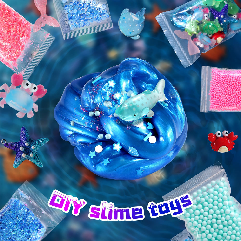 fsutvitg ocean slime kit mica powders close-up for customization
