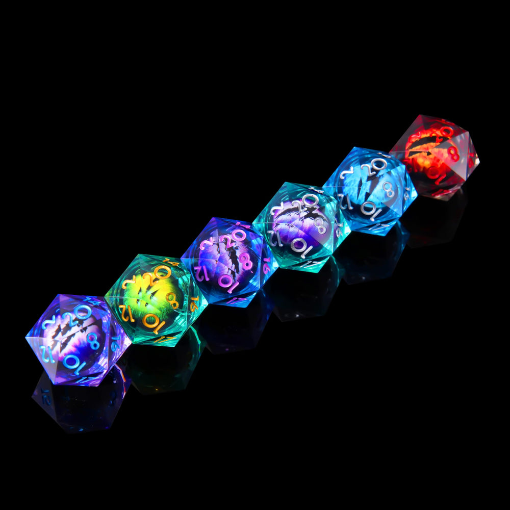 FTNNGIME Sharp edge D20 dice offer precise, readable results