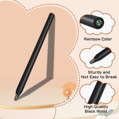 FUAOIS rainbow pencils ideal Easter basket stuffers for teens.