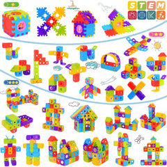 FUBAODA blocks in small hands demonstrating interlocking assembly and fine motor practice.