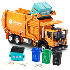 FUBARBAR metal garbage truck toy with diecast body, front view, for play and display
