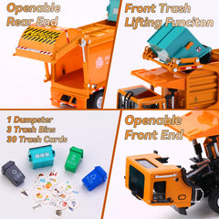 FUBARBAR orange 1:43 scale diecast truck, side view with authentic detailing