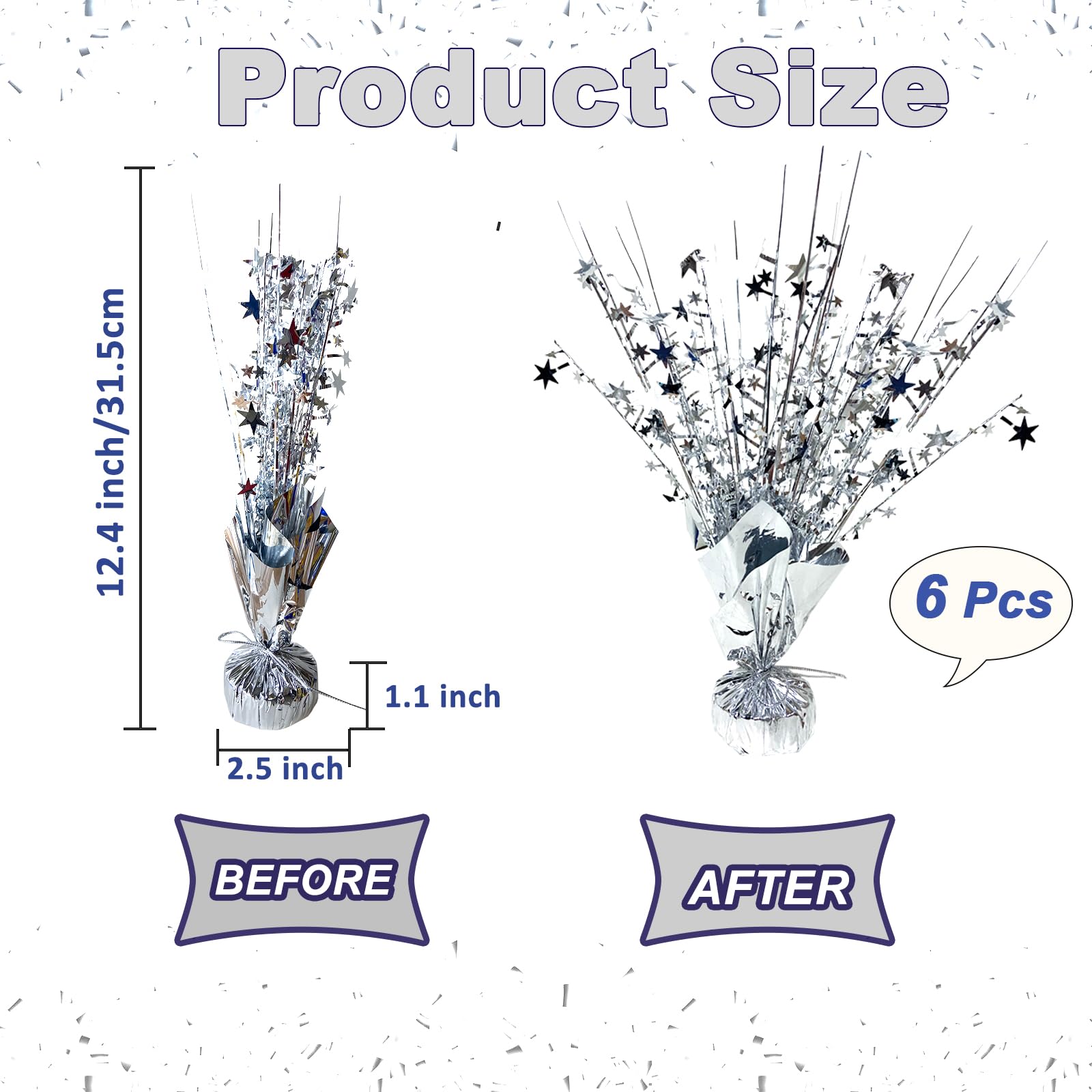 FUBININA unfoldable metal-wire centerpiece shapes easily for quick decorations.