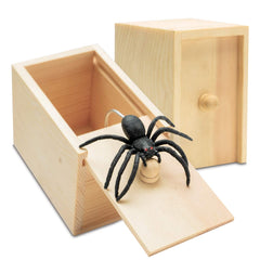 Fudragtn fake spider box front view for pranks and Halloween fun