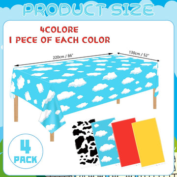 FuenteOrilla cloud-pattern tablecloth brightens space and creates photo-worthy backdrops.