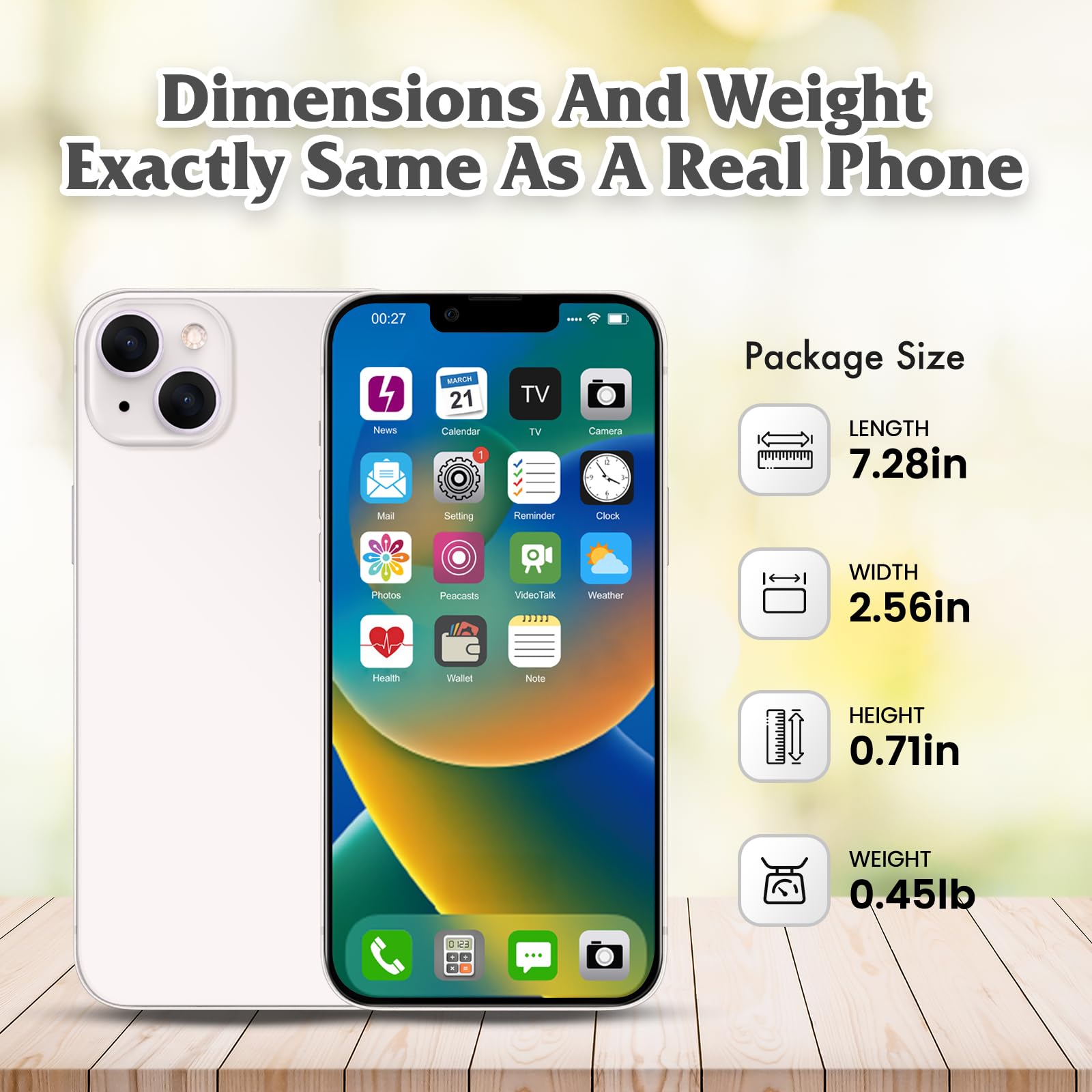 FufoneUS dummy phone 1to1 imitation, perfect for realistic photography prop work.
