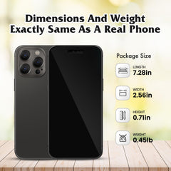 FufoneUS pretend phone store display shows size and weight for cases.
