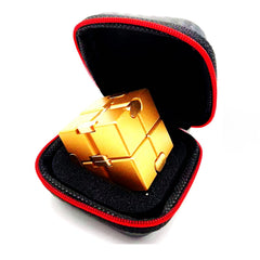 FUFUYOU Infinity Cube expanded, tactile rotation for calm, focused work.