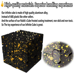FUFUYOU Infinity Cube in hand during travel, compact and portable.