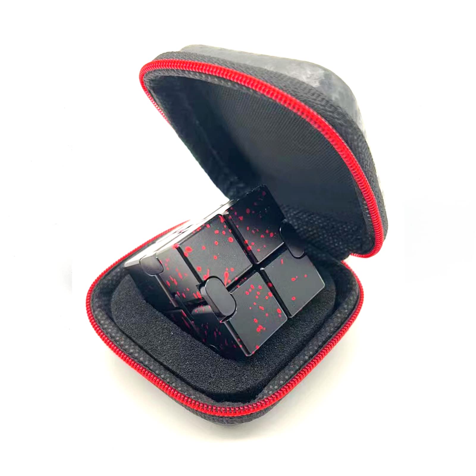 FUFUYOU Infinity Cube red version for tactile engagement during work or study