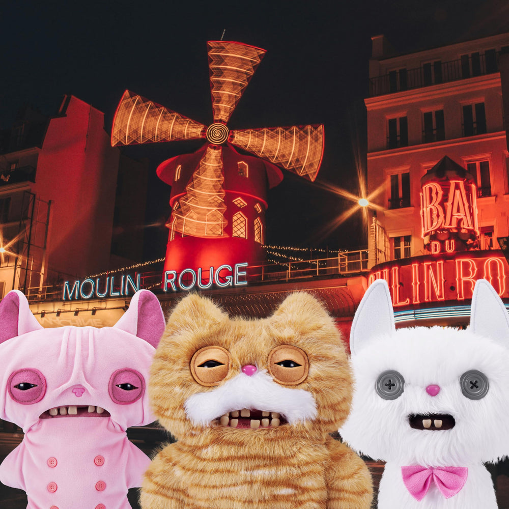 Scrappy stray-look Fuggler Alley Cats ready for imaginative play.