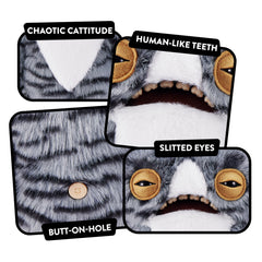 Fuggler Alley Cats nightstand display adds playful drama to any room.