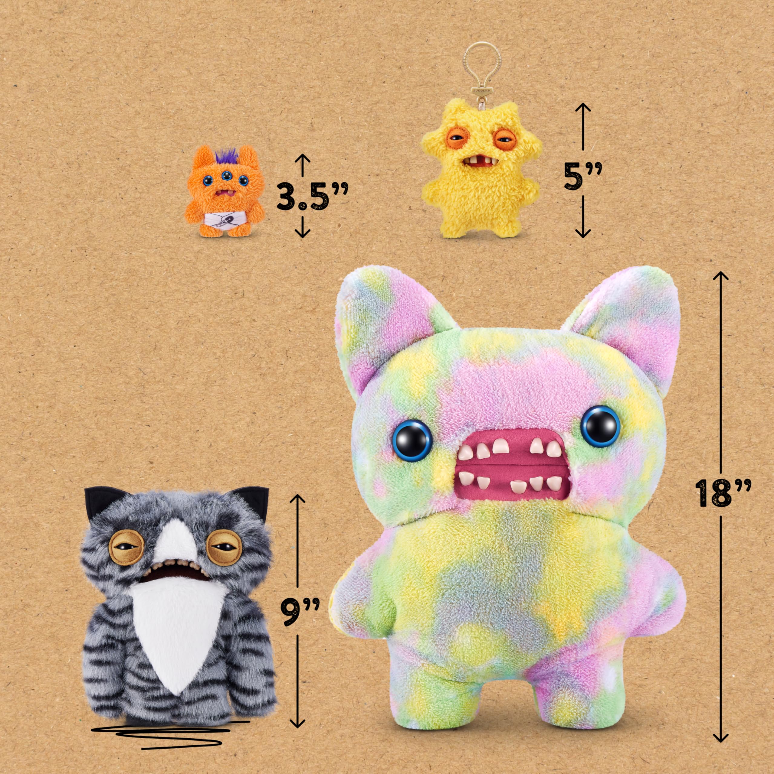 Fuggler Alley Cats teeth detail emphasizes quirky, memorable feature.