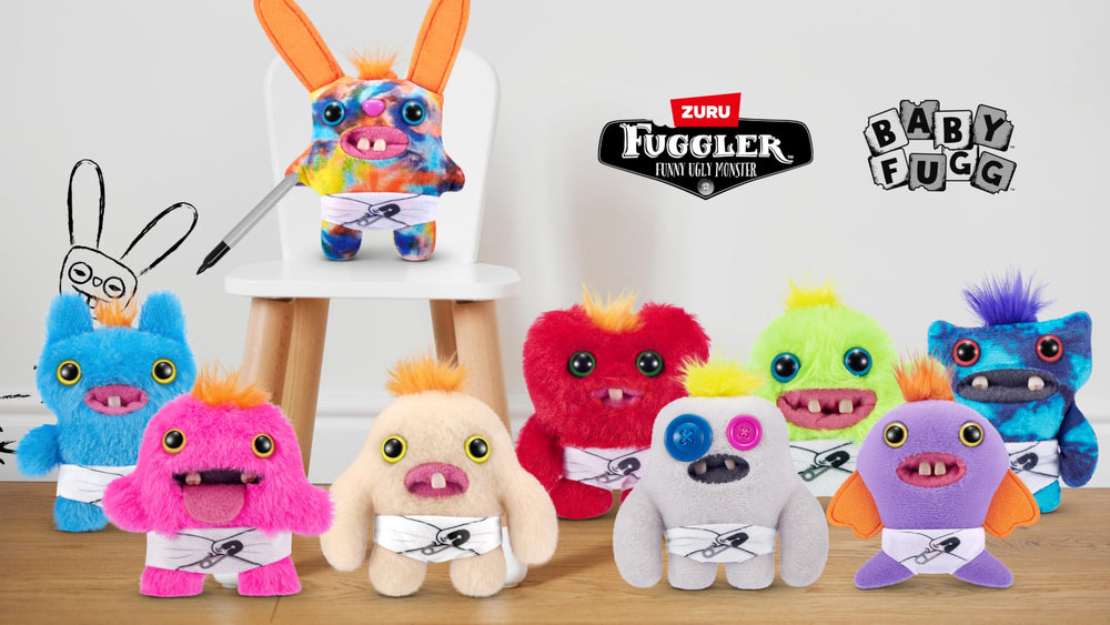 Fuggler Baby Fugg Series 3 teeth detail highlights quirky baby teeth.