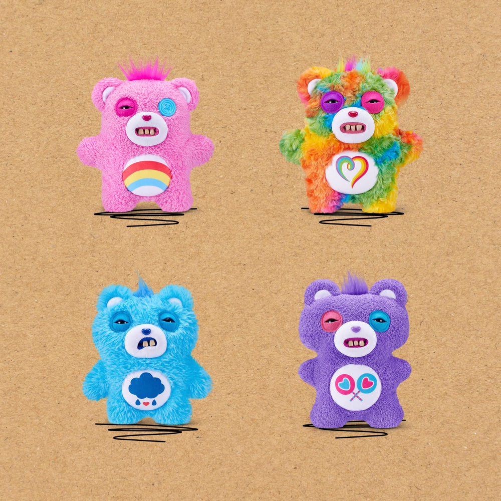 Fuggler Care Bears 9-inch plush butt-on-hole detail, adds collector mischief for fans.