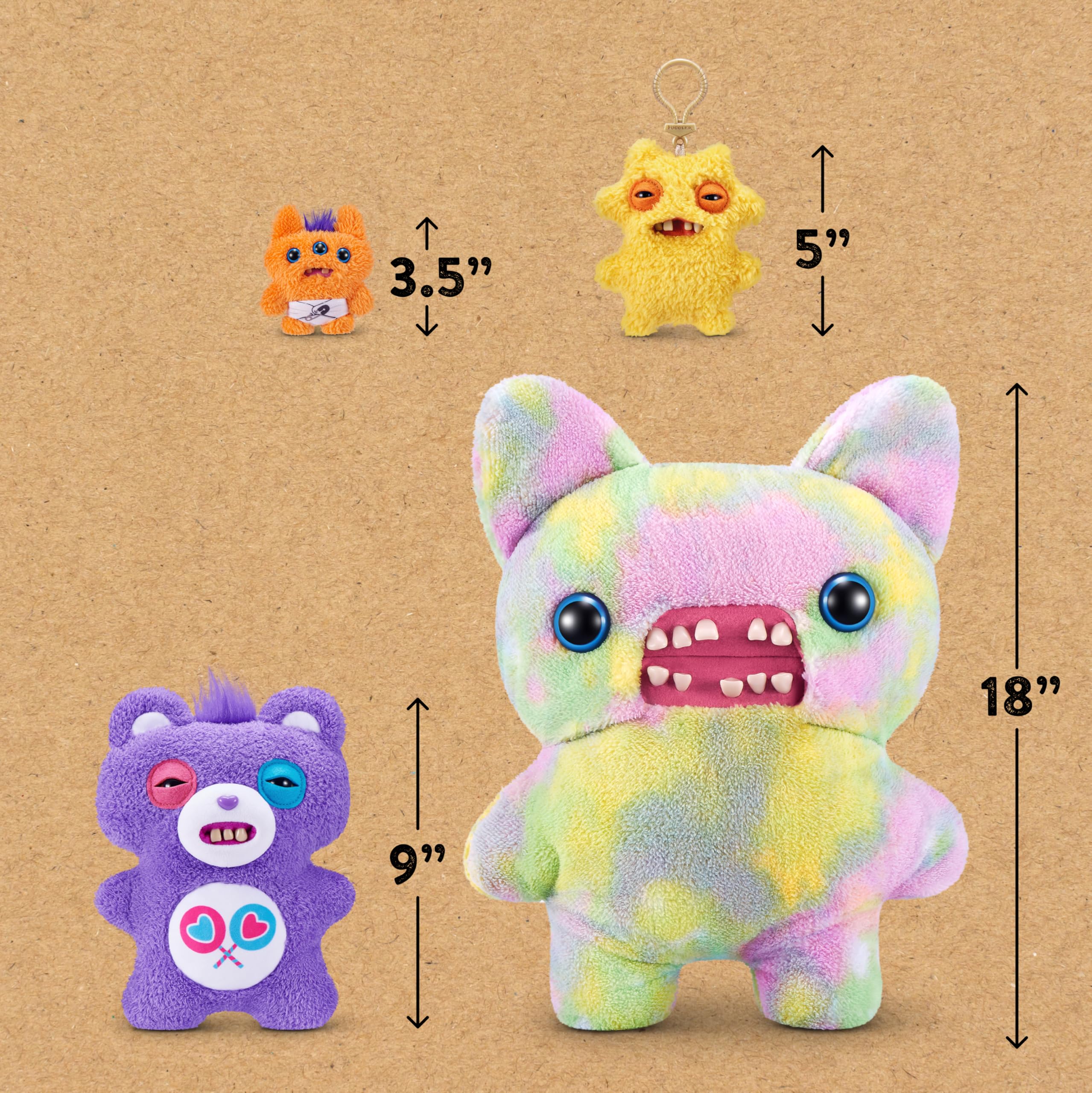 Fuggler Care Bears 9-inch pose-ready plush for playful pretend.