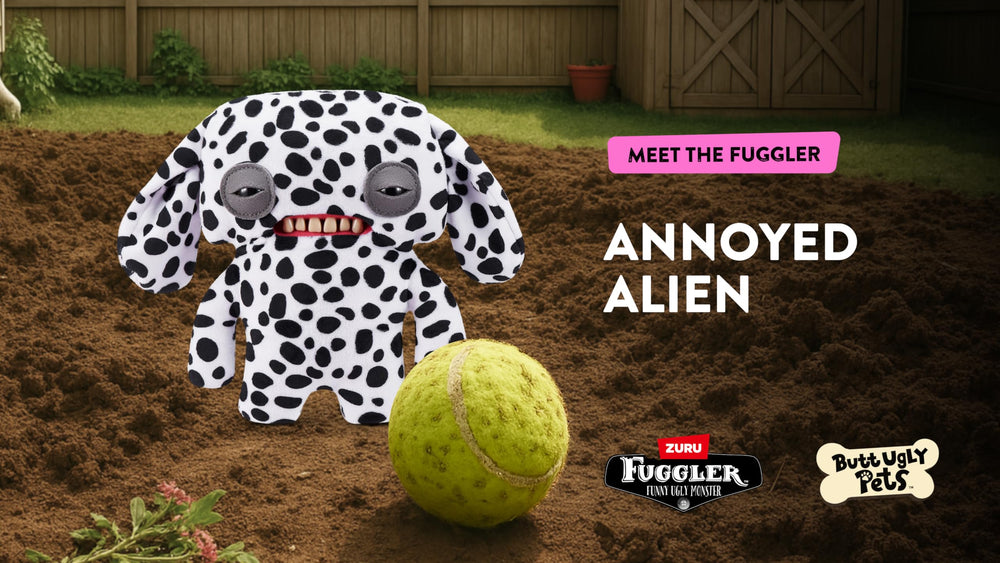 Fuggler Collect Them All display, 9-inch plush set for shelves or desks