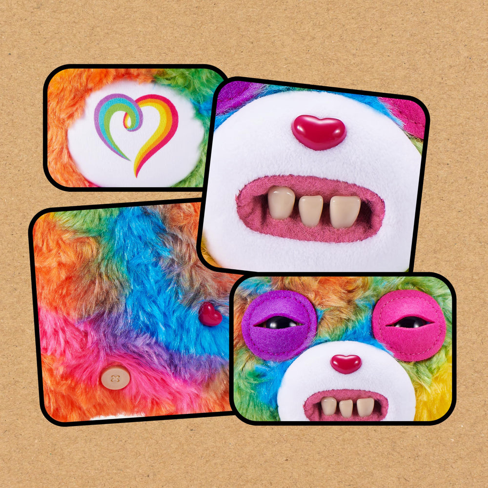 Fuggler collectible plush family set for a quirky display