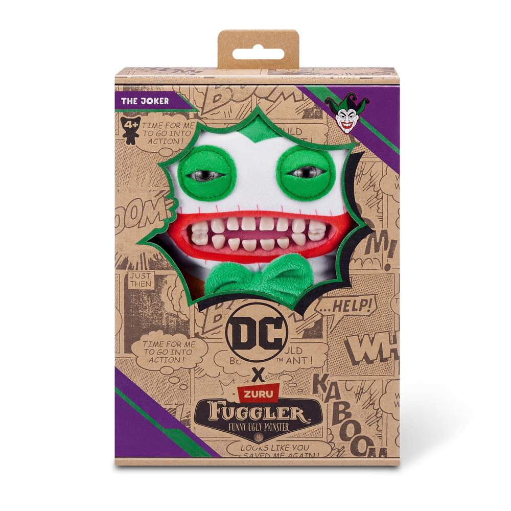 Fuggler DC X Harley Quinn plush model ready for playful mischief and display.