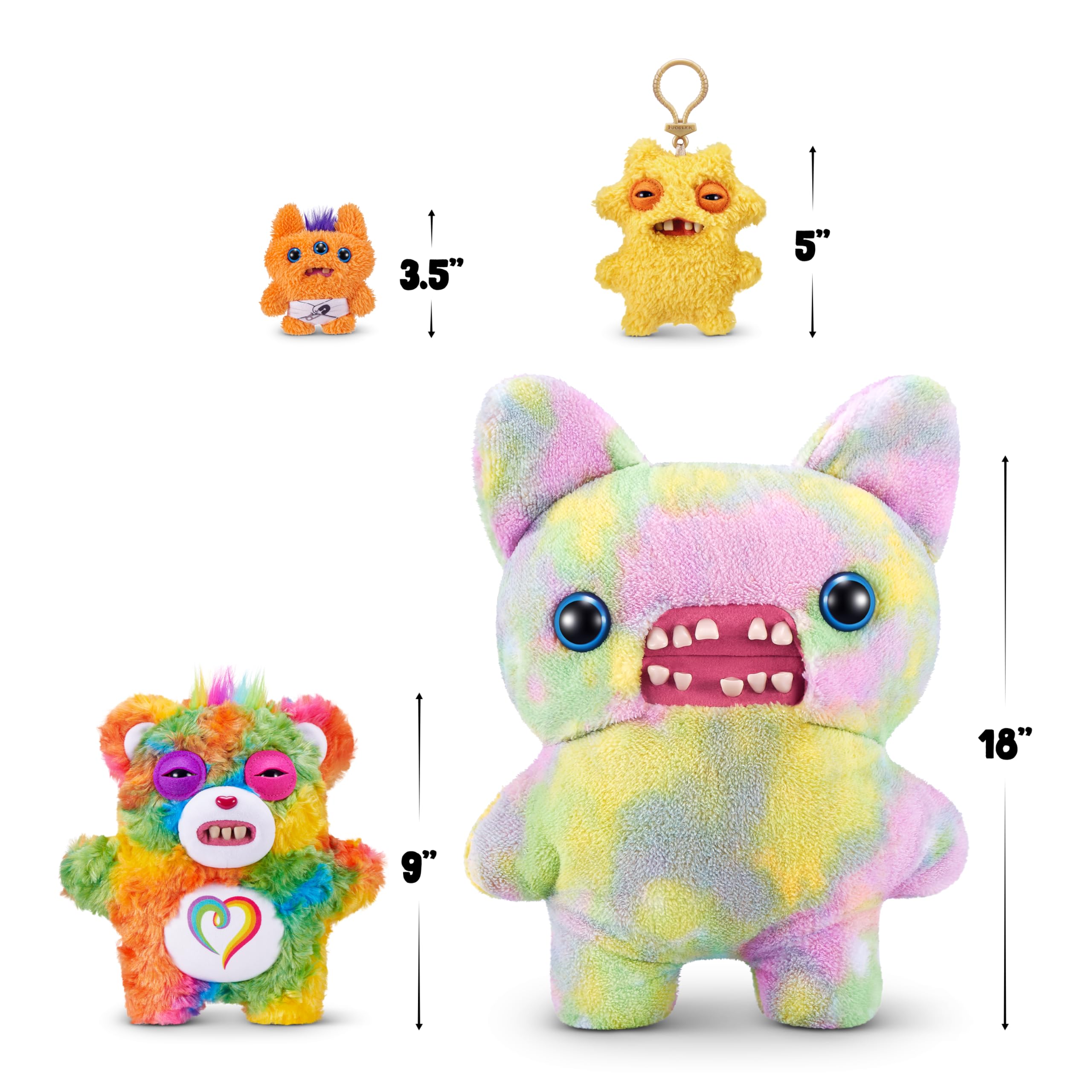 Fuggler display-ready plush collection to enhance room decor